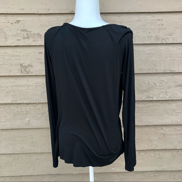 NWT! INC deep V black top! - Picture 5 of 6